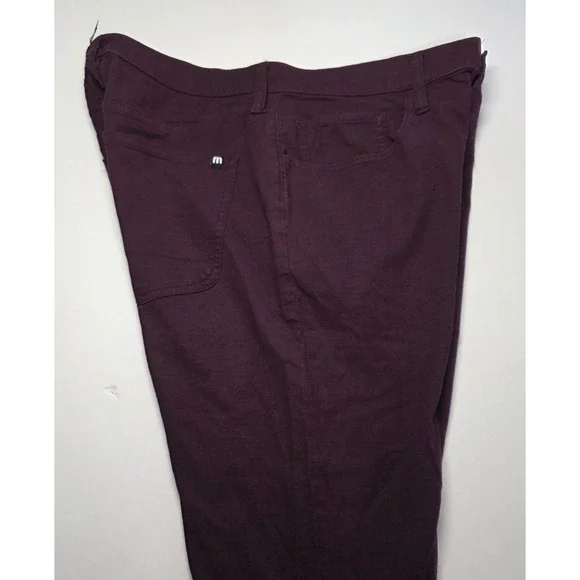 Travis Mathew Mens Size 32 Burgundy‎ Red Chino Pants - Picture 5 of 13